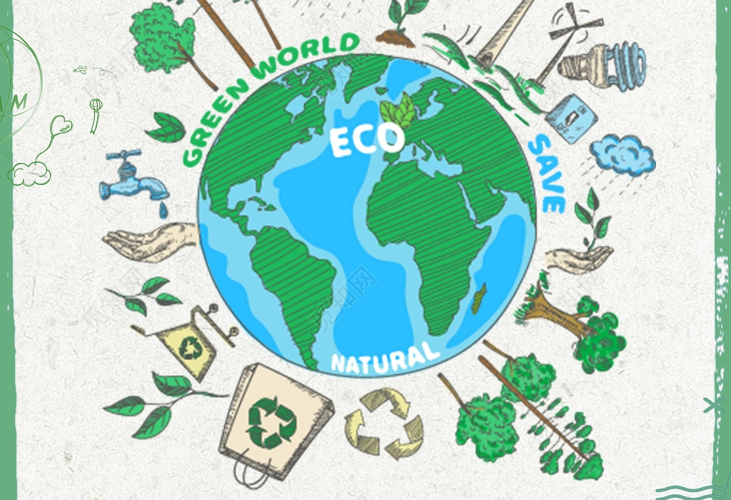 保護(hù)地球公益環(huán)保懷舊海報(bào)